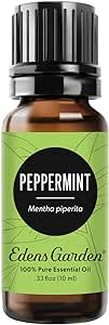 Edens Garden Peppermint Essential Oil, 100% Pure Therapeutic Grade (Undiluted Natural/Homeopathic Aromatherapy Scented Essential Oil Singles) 10 ml