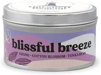 Blissful Breeze Soy Candle | Blossom, Tonka Bean, Vanilla Scented Candle | Great for Home, Office | 100% Natural Soy Wax | 30+ Hour Burn Time | Handcrafted by Garsnett Beacon